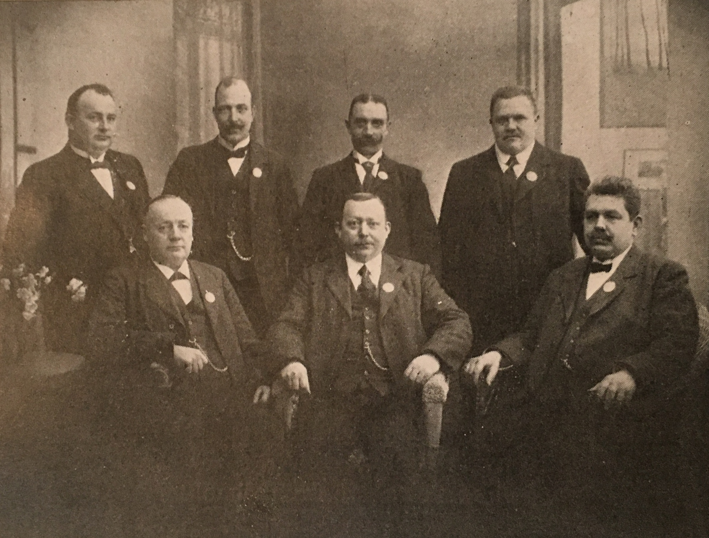 Den første bestyrelse i 1917 